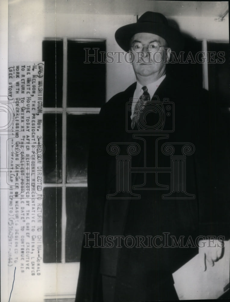 1944 Press Photo Representative to China, Donald M. Nelson - Historic Images