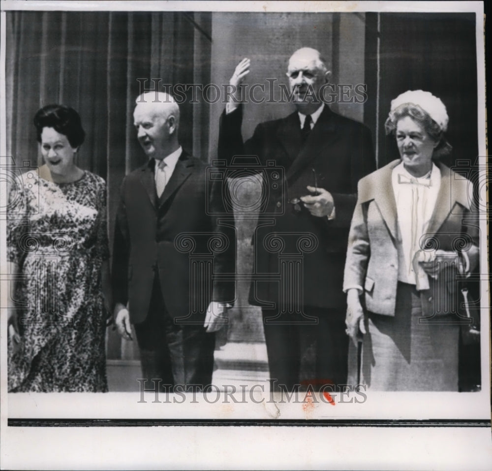 1961 French President Charles De Gaulle outside Elysee Palace-Historic Images