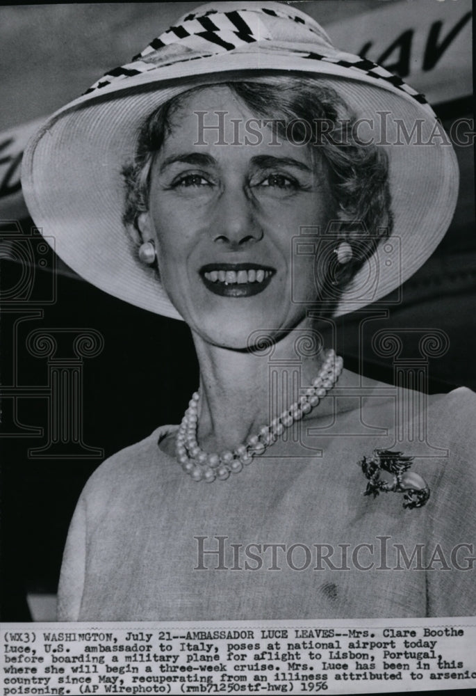 1956 Mrs. Clare Boothe Luce, U.S. ambassador to Italy, D.C. - Historic Images