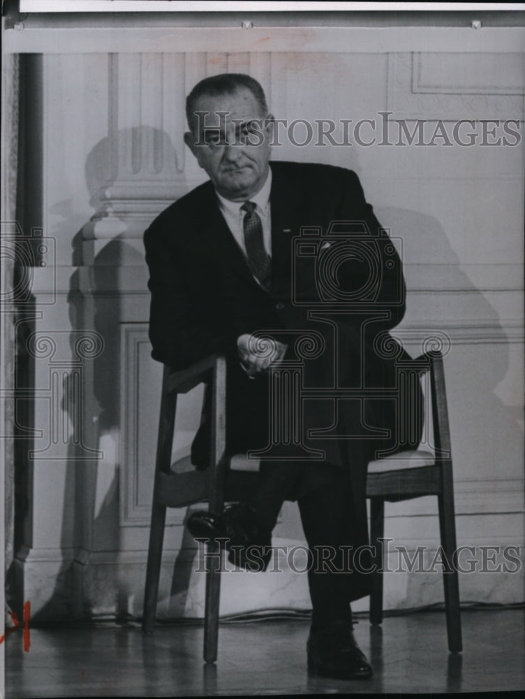 1965 Press Photo President Lyndon Johnson - spw07539 - Historic Images