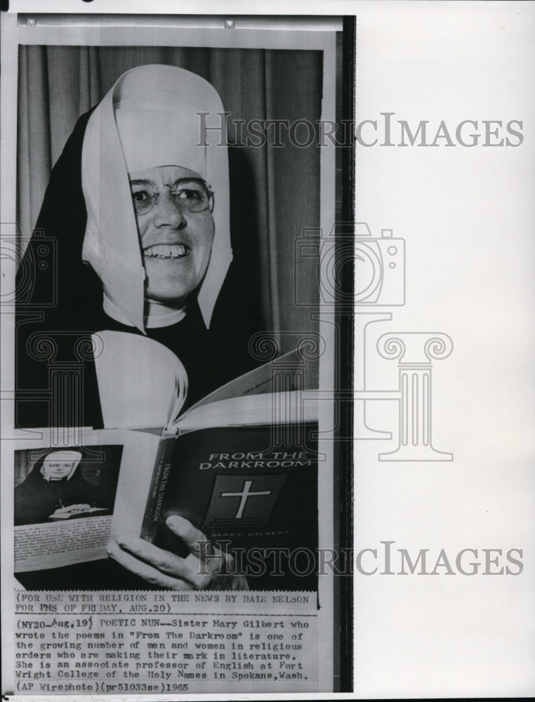 1965 Sister Mary Gilbert wrote poems in &quot;From the Darkroom&quot; - Historic Images