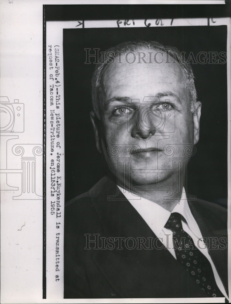 1955 Press Photo Jerome K. Kuykendall - Historic Images