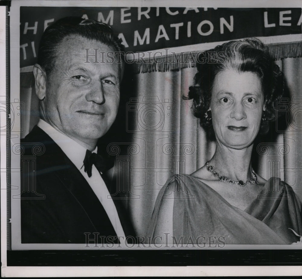 1961 Gov. Rockefeller and wife - Historic Images