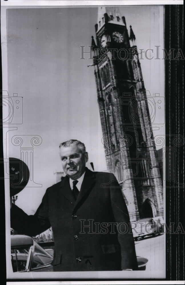 1963 Prime Minister Diefenbaker on Parliament Hill in Ottawa - Historic Images