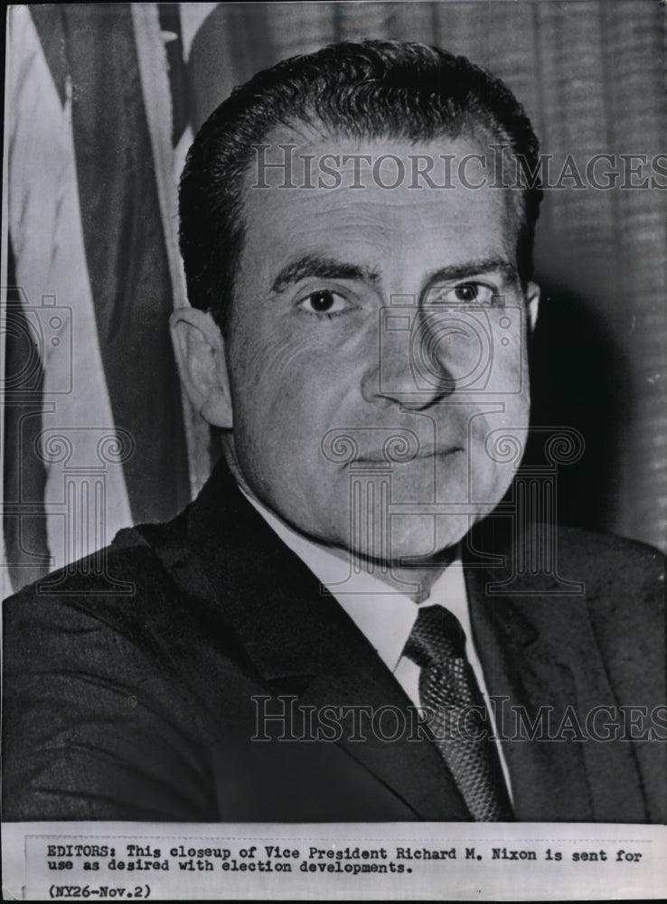 1960 Close up of Vice President Richard M. Nixon.-Historic Images