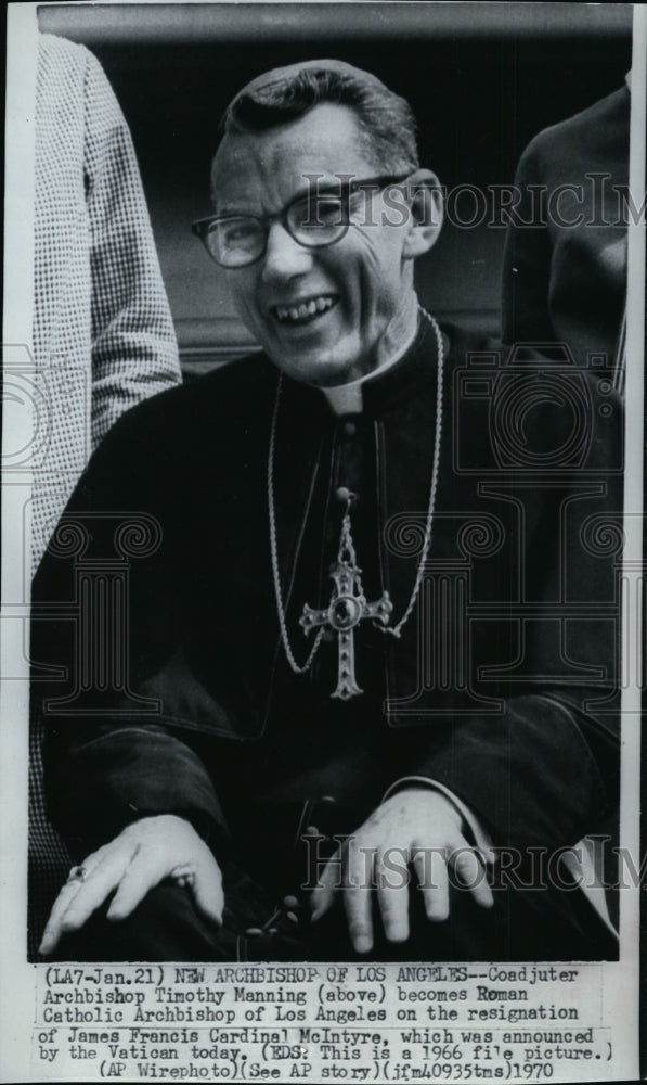 1966 Archbishop Timothy Manning - Historic Images