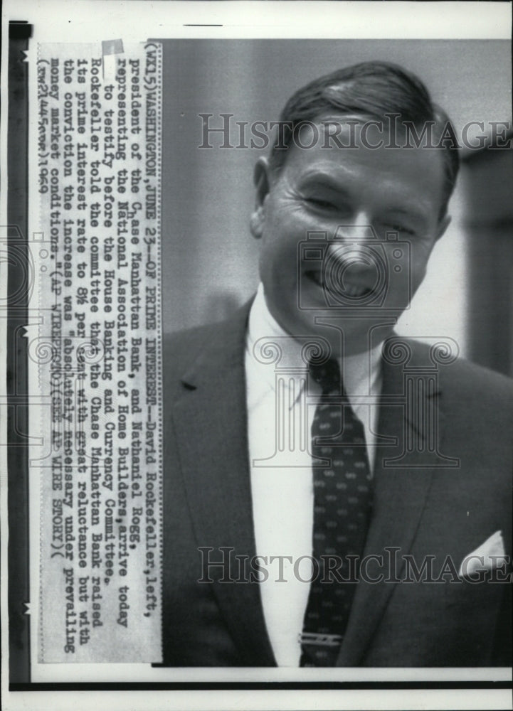 1969 David Rockefeller speaks at House Banking and Currency Comm. - Historic Images