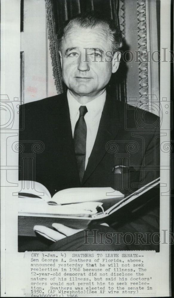 1966 Senator George A. Smathers of Florida-Historic Images