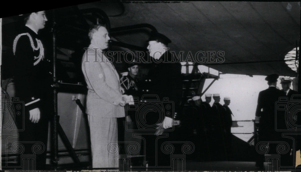 1941 Press Photo President Roosevelt and Prime Minister Churchill. - Historic Images