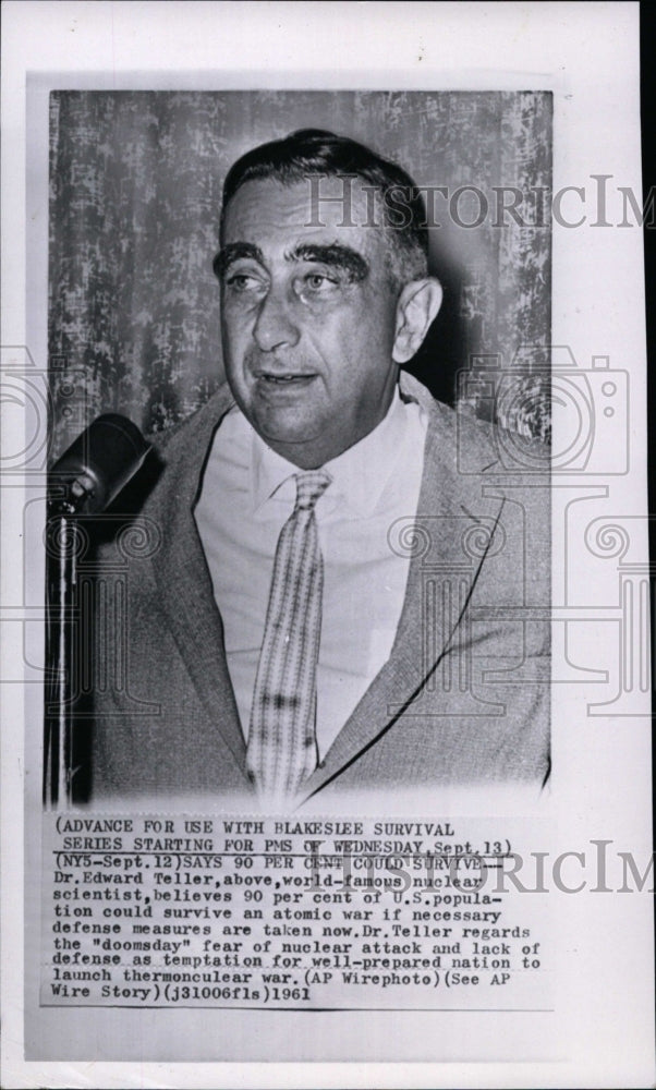 1963 Dr. Edward Teller, world-famous nuclear scientist-Historic Images