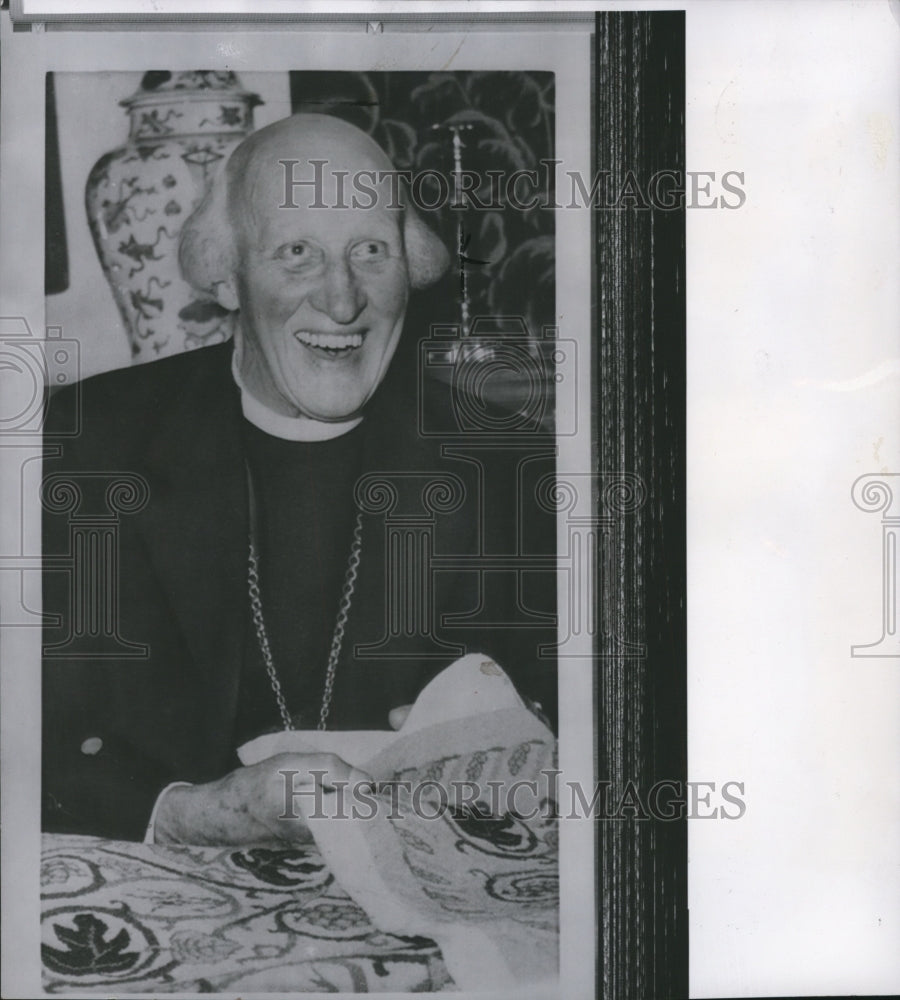 1963 Press Photo The &quot;Red Dean&quot; of Canterbury Very Reverend Hewlett Johnson - Historic Images