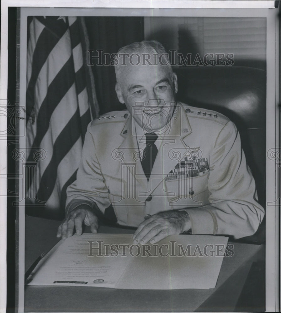 1959 Press Photo General Nathan Twining, Chairman of Joint Chiefs of Staff - Historic Images