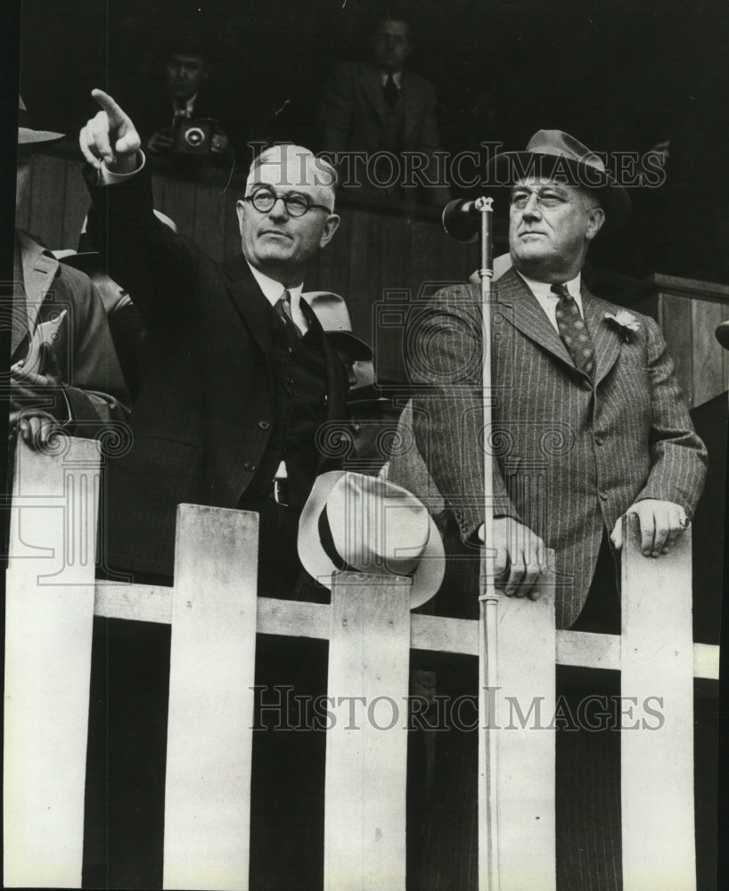 1937 Frank A Banks Construction Engr and Pres Roosevelt  - Historic Images