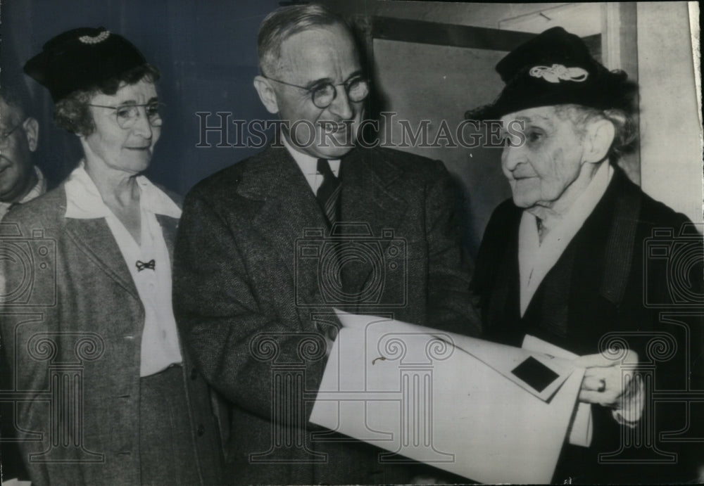 1944 Harry Truman and his mother  - Historic Images