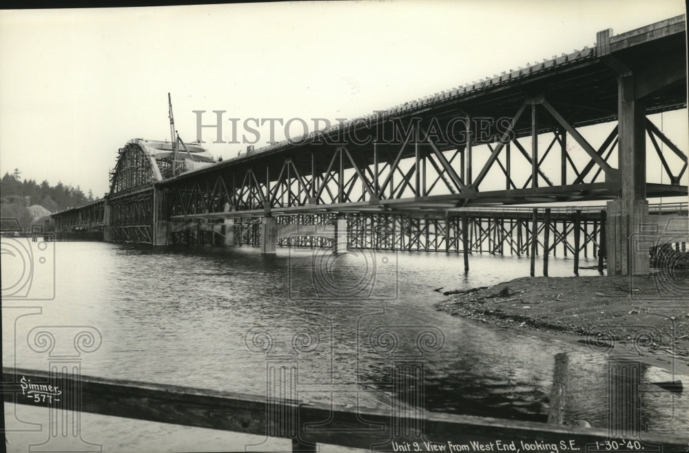 1940 Washington Toll Bridge view from west end looking S.E.-Historic Images