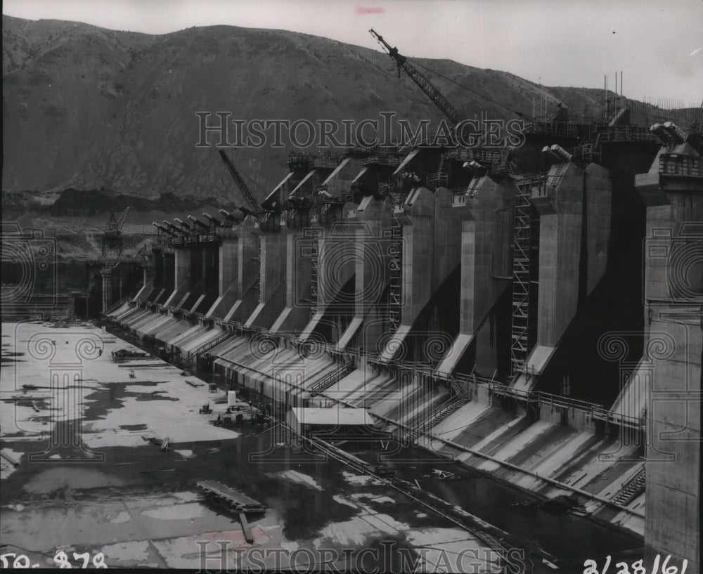 1961 The John Day lock and dam on the lower Columbia River-Historic Images