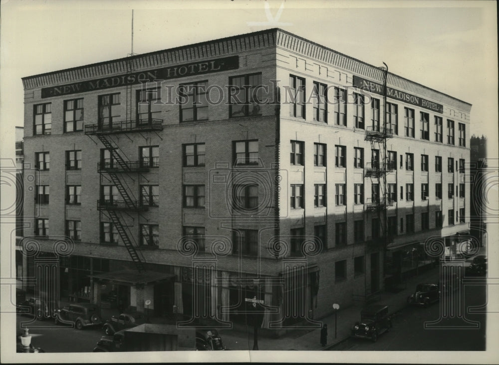 1937 View of the New Madison Hotel  - Historic Images