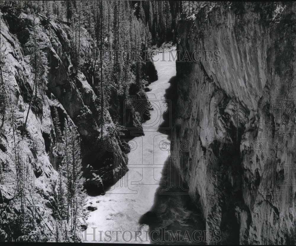 1961 Sunwapta Canyon in Alberta, Canada  - Historic Images