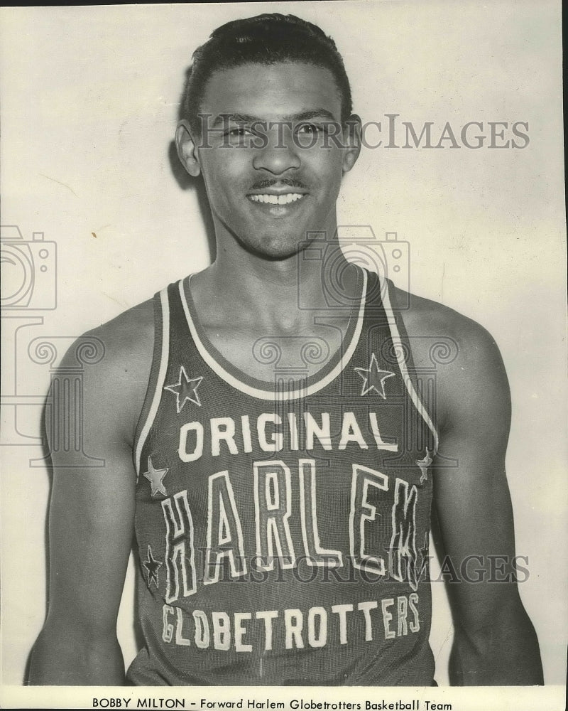 1985 Bobby Milton forward Harlem Globetrotters Basketball Team - Historic Images