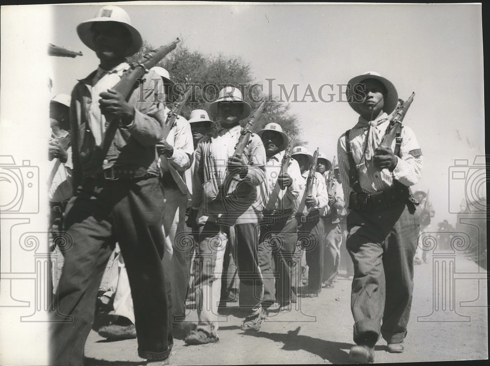 1940 Mexican peons called on to serve as shock troops-Historic Images