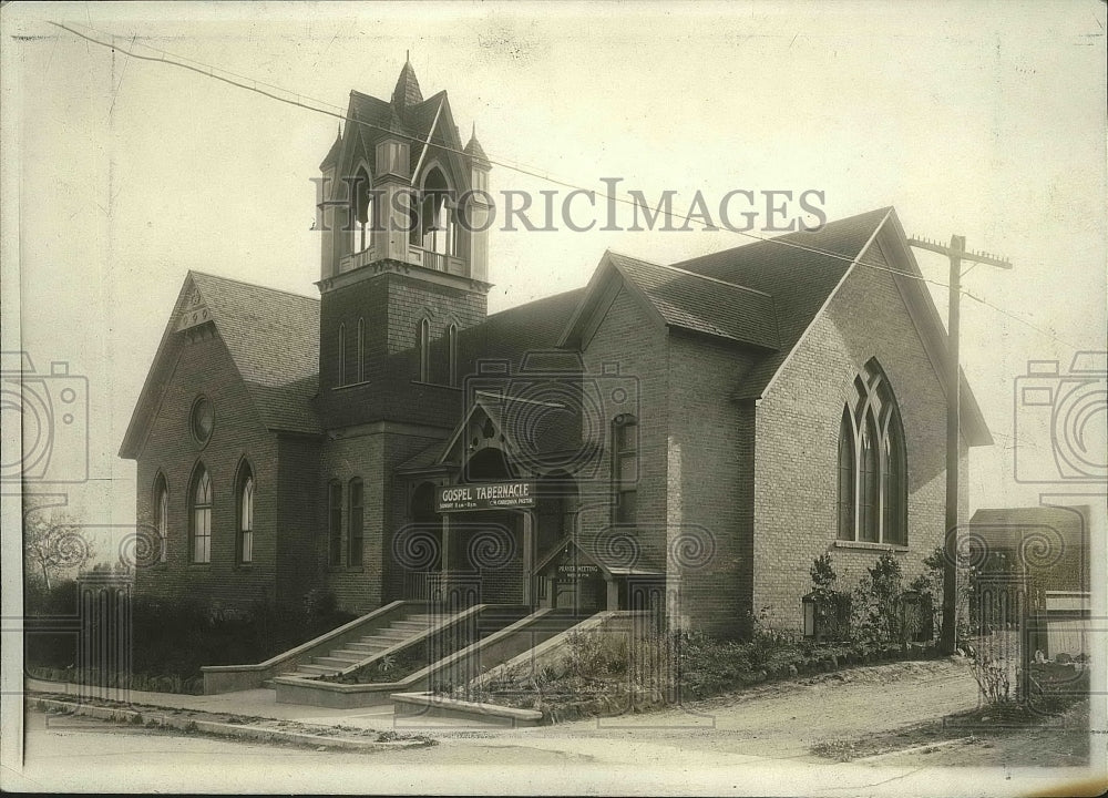 1928 Press Photo Church, Gospel Tabernacle - spx12994-Historic Images