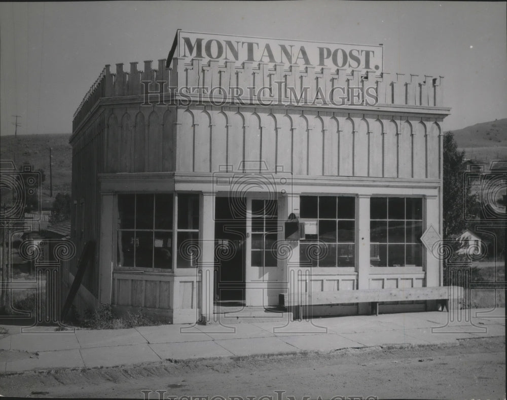 1957 Montana Post Building at Virginia City, Montana  - Historic Images