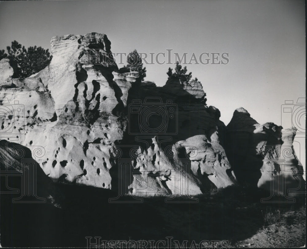 1958 Medicine Rocks State Park in eastern Montana  - Historic Images