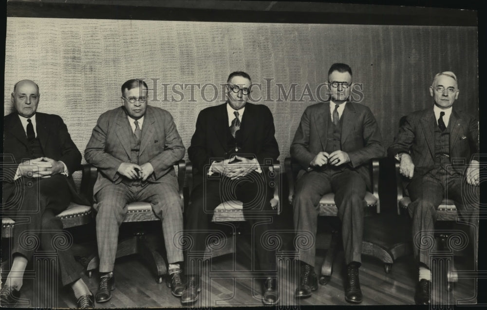 1939 Press Photo The Five Members of Spokane's Current City Council, Spokane, WA - Historic Images