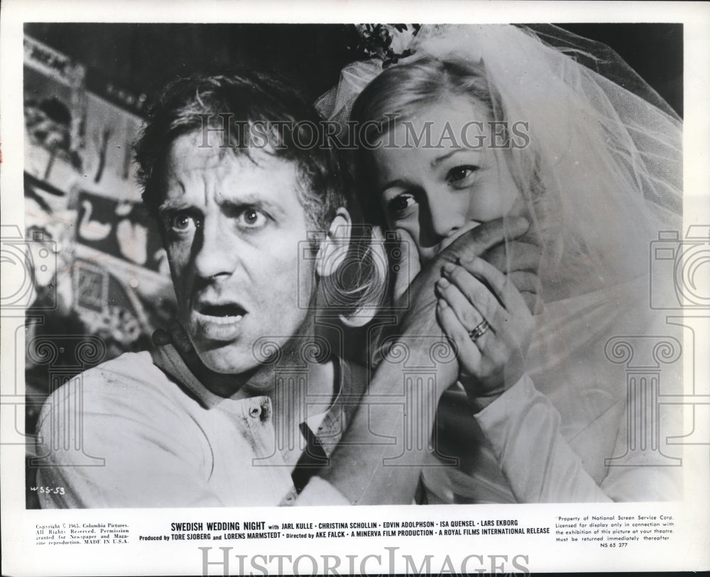 1967 Press Photo Karl Julle and Christina Schollin in Swedish Wedding Night - Historic Images