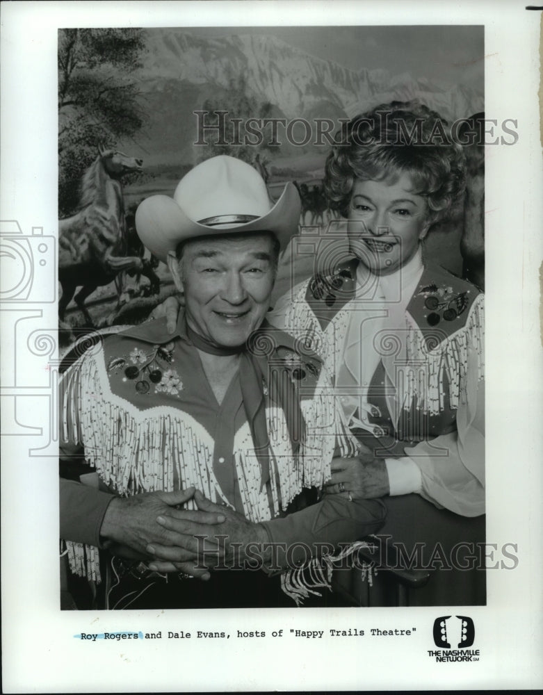 1988 Roy Rogers and Dale Evans, hosts of &quot;Happy Trails Theatre&quot;-Historic Images