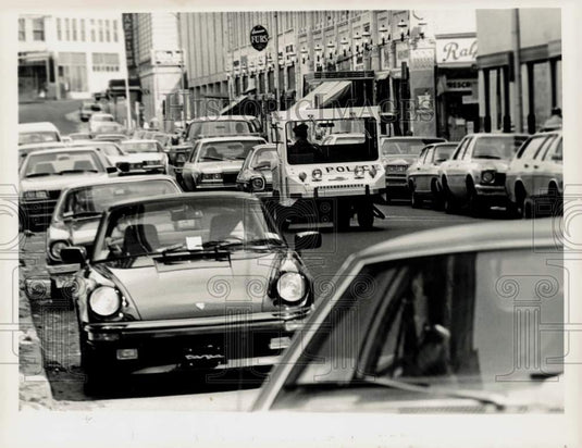 1984 Press Photo Stuart Alpert of Springfield Police Department Traffic Bureau - Historic Images