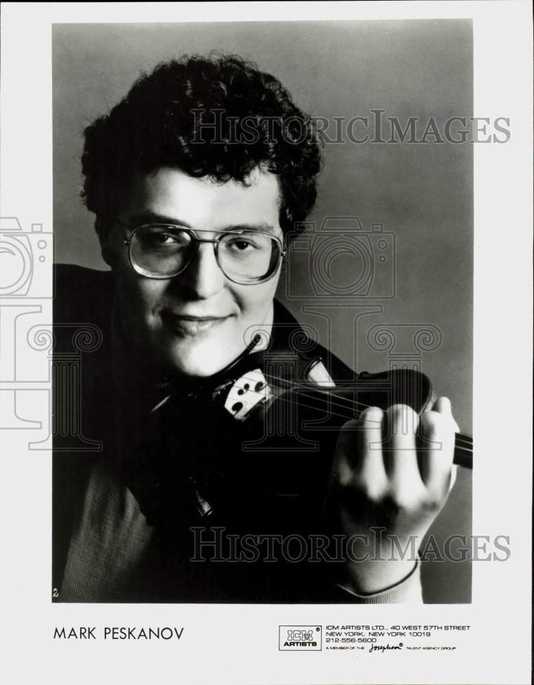 Press Photo Mark Peskanov, violinist - sra12781 - Historic Images