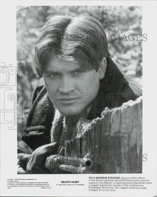 1981 Press Photo Andrew Stevens in a scene from "Death Hunt." - srp05882 - Historic Images