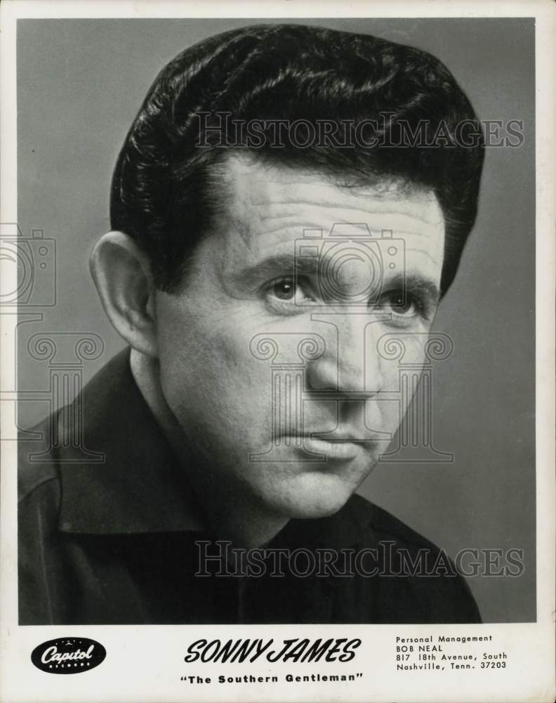 Press Photo Sonny James, country singer, songwriter and musician. - srp07582- Historic Images