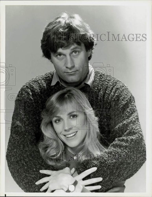 1986 Press Photo Bess Armstrong & Terence Knox in "All Is Forgiven" TV Series- Historic Images