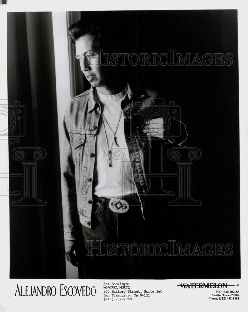 Press Photo Alejandro Escovedo, rock singer, songwriter and musician. - Historic Images