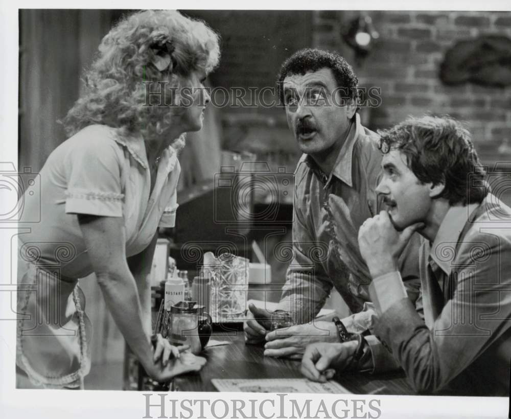 Press Photo Victor French, Rod McCary, Victoria Carroll in &quot;Carter Country&quot; - Historic Images