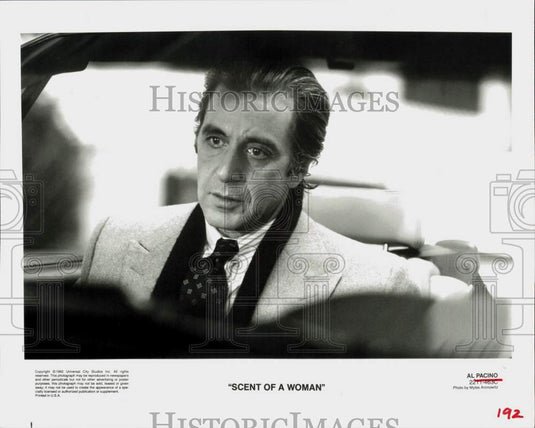 1992 Press Photo Actor Al Pacino in "Scent of a Woman" - srp38248- Historic Images