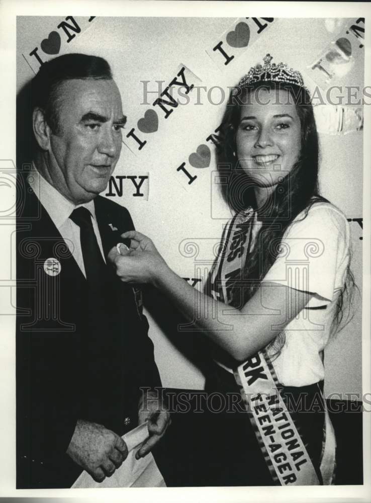1977 Press Photo Miss New York National Teenager at State Fair Event - Historic Images