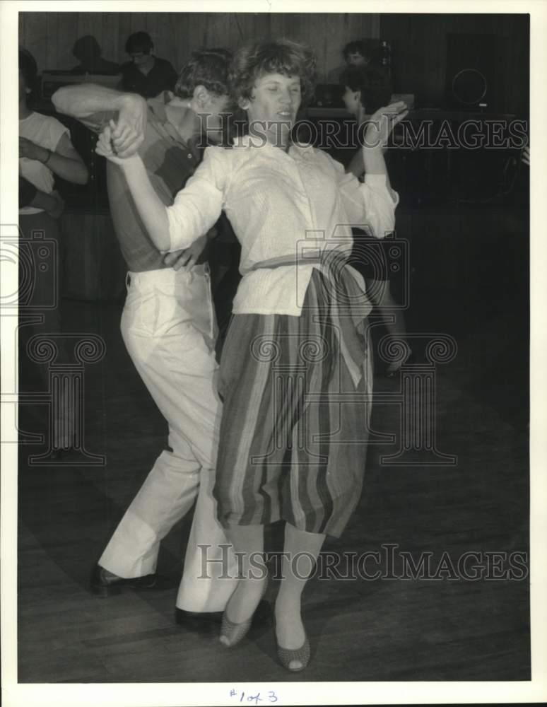 1985 Press Photo Andrezj Malina and Joanne Auerdach Dancers at St. Louis Club - Historic Images