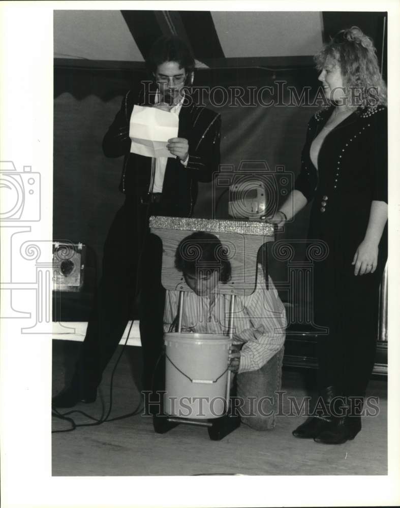 1991 Press Photo The David Haines Magic Show at Sandy Creek County Fair - Historic Images