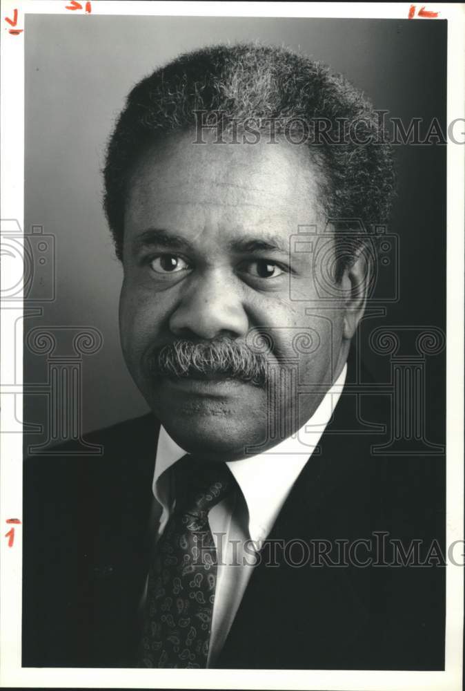 1990 Press Photo Bob Saffold, International Boxing Hall of Fame Board Member - Historic Images