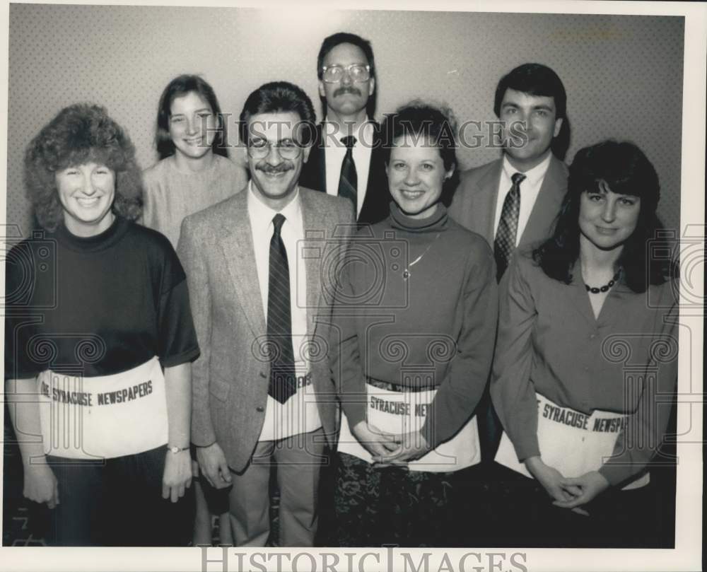 1988 Press Photo Syracuse Newspapers Old Newsboys of Centro Members - Historic Images