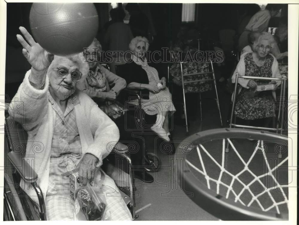 1989 Anna Beauchamp at Syracuse Home Association Elderly Carnival - Historic Images