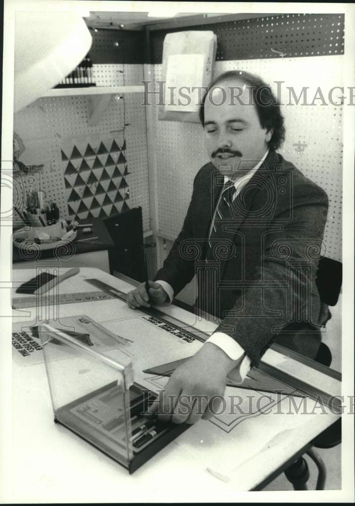 1987 Press Photo Steve Mauser at Boces Career Training Center - sya12837 - Historic Images