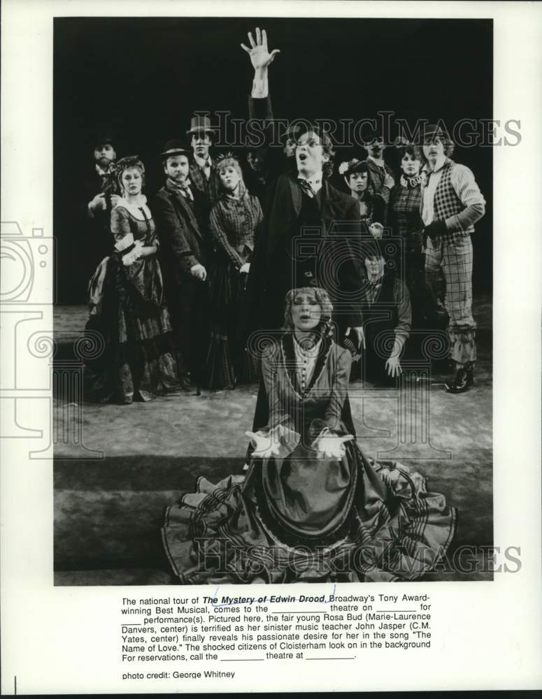 Press Photo &quot;The Mystery of Edwin Drood&quot; Broadway Musical Cast Actors - Historic Images