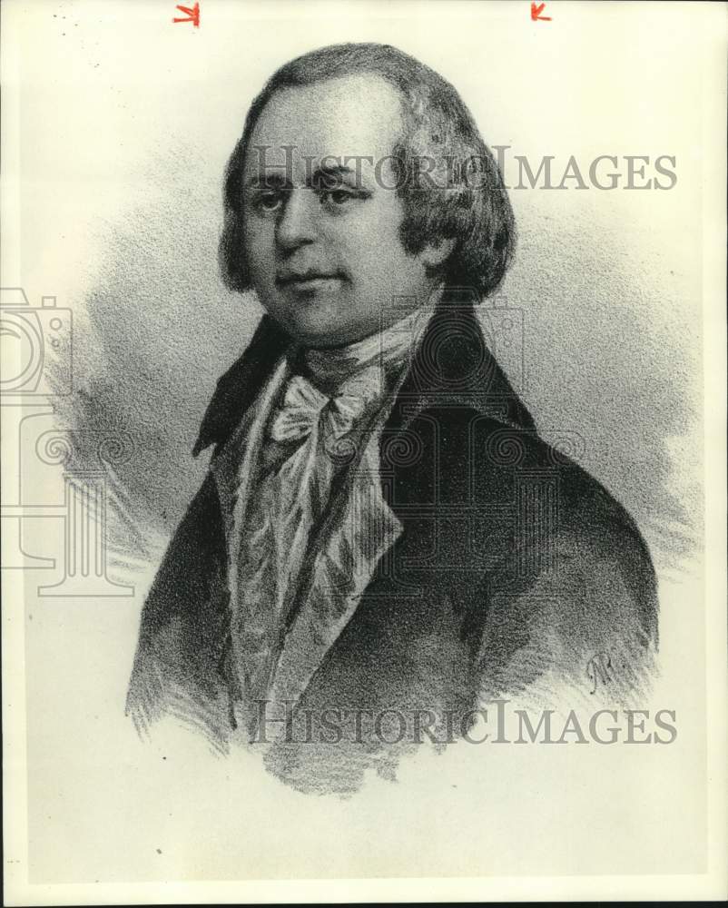 Press Photo Drawing of James McHenry of the Historical Society of Pennsylvania - Historic Images