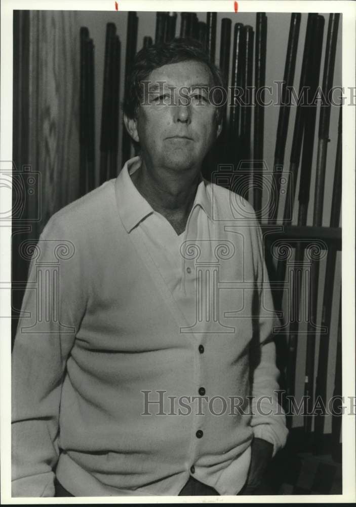 1989 Press Photo William O&#39;Leary, Golf Professional at Burnet Park Golf Course- Historic Images