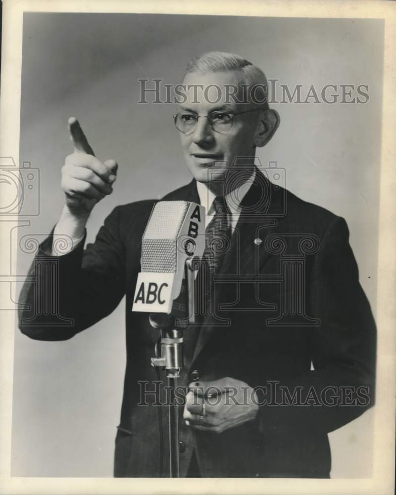 Press Photo Parks Johnson American Broadcasting Company Vox Pops Program Creator - Historic Images