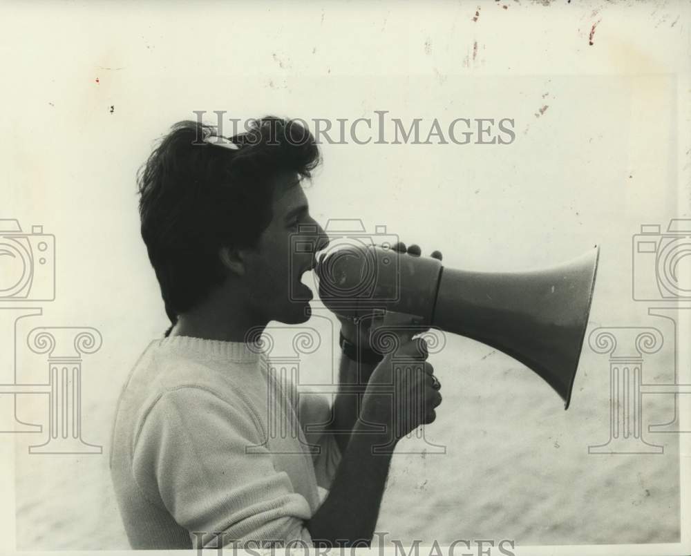 1985 Press Photo Tony Grazia, Syracuse University Oswego DWI Film Director - Historic Images